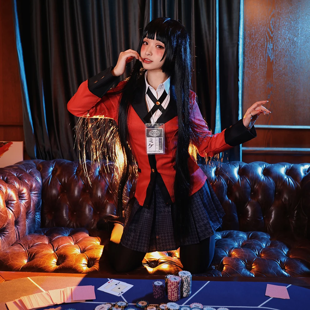 Anime Cosplay Kakegurui - زي تنكري لشخصية جابامي يوميكو من