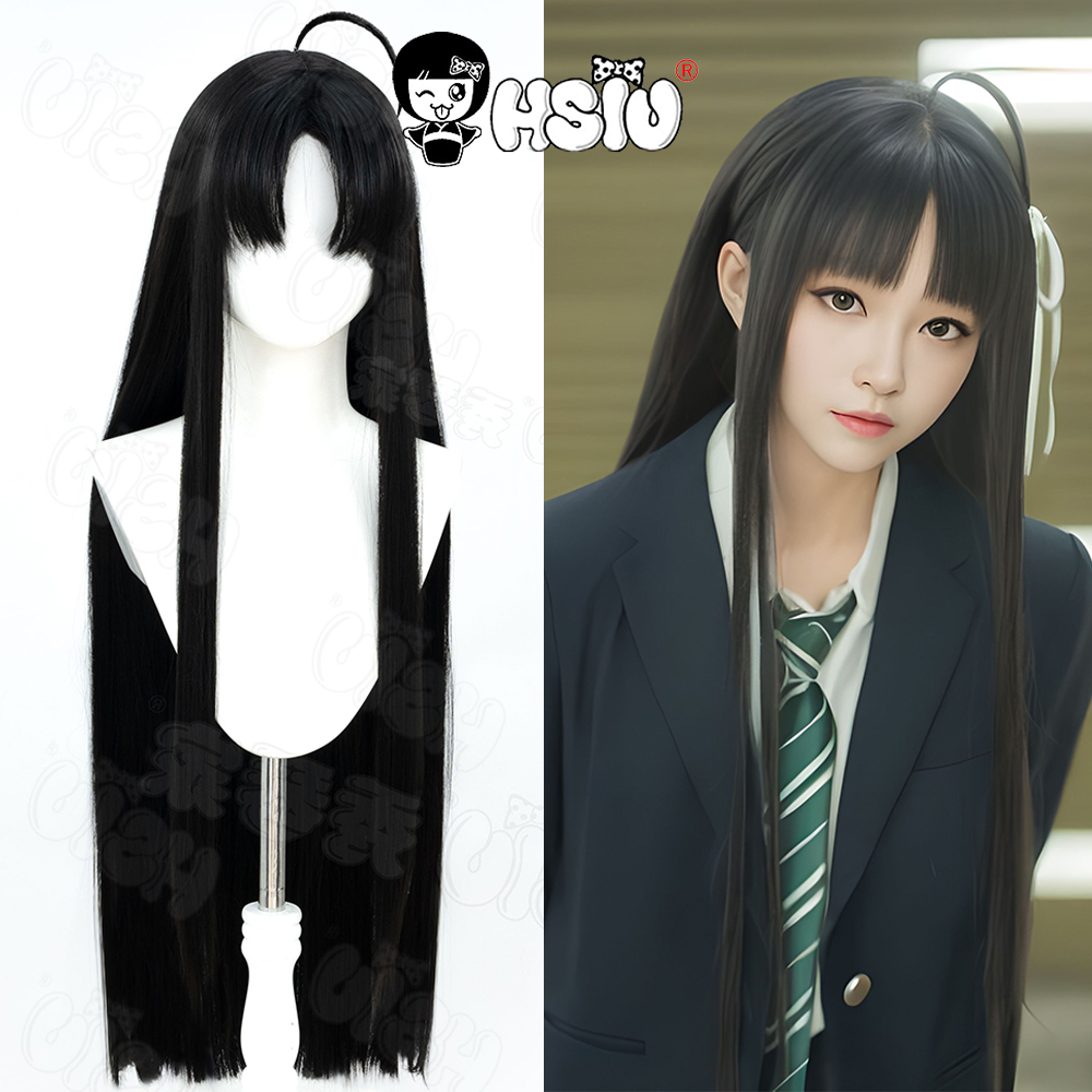 Anime Cosplay Girl With Black Hair - Awa سوبارو شعر مستعار تأثيري HSIU