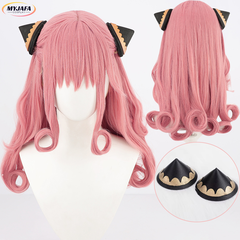 Anime Cosplay Anya - شعر مستعار تأثيري Anya Forger للبالغين