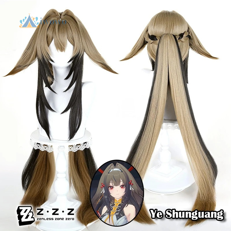 Anime Cosplay Girl With Black Hair - Zenless منطقة صفر يي Shunguang شعر