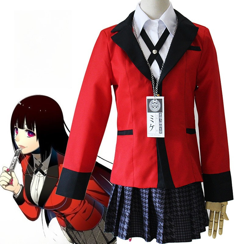 Anime Cosplay Kakegurui - زي تنكري لشخصية جابامي يوميكو من