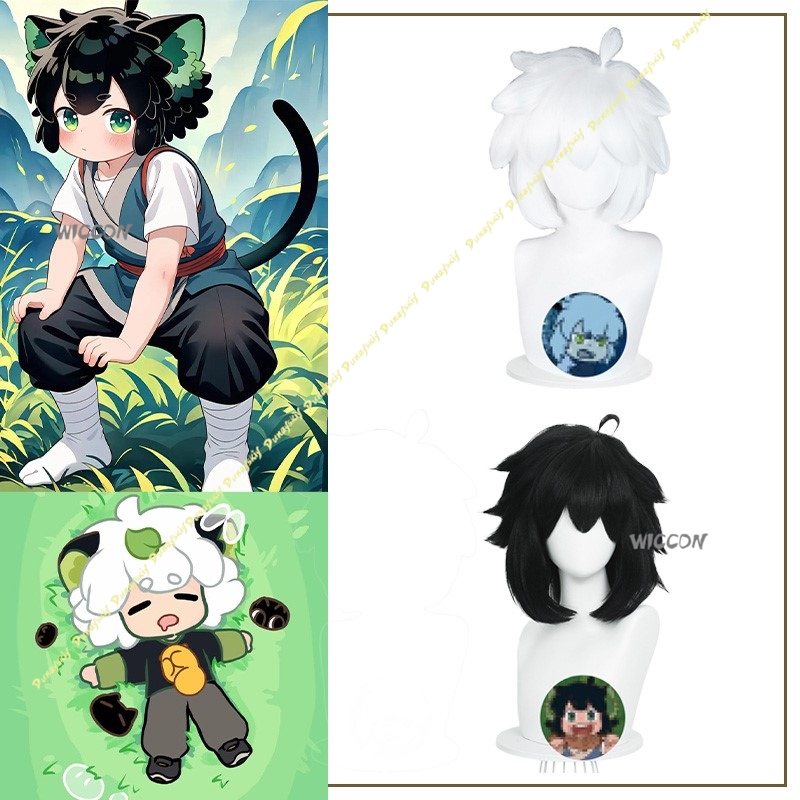 Anime Cosplay Girl With Black Hair - لوه شياوهي تأثيري ازياء الباروكات أسود
