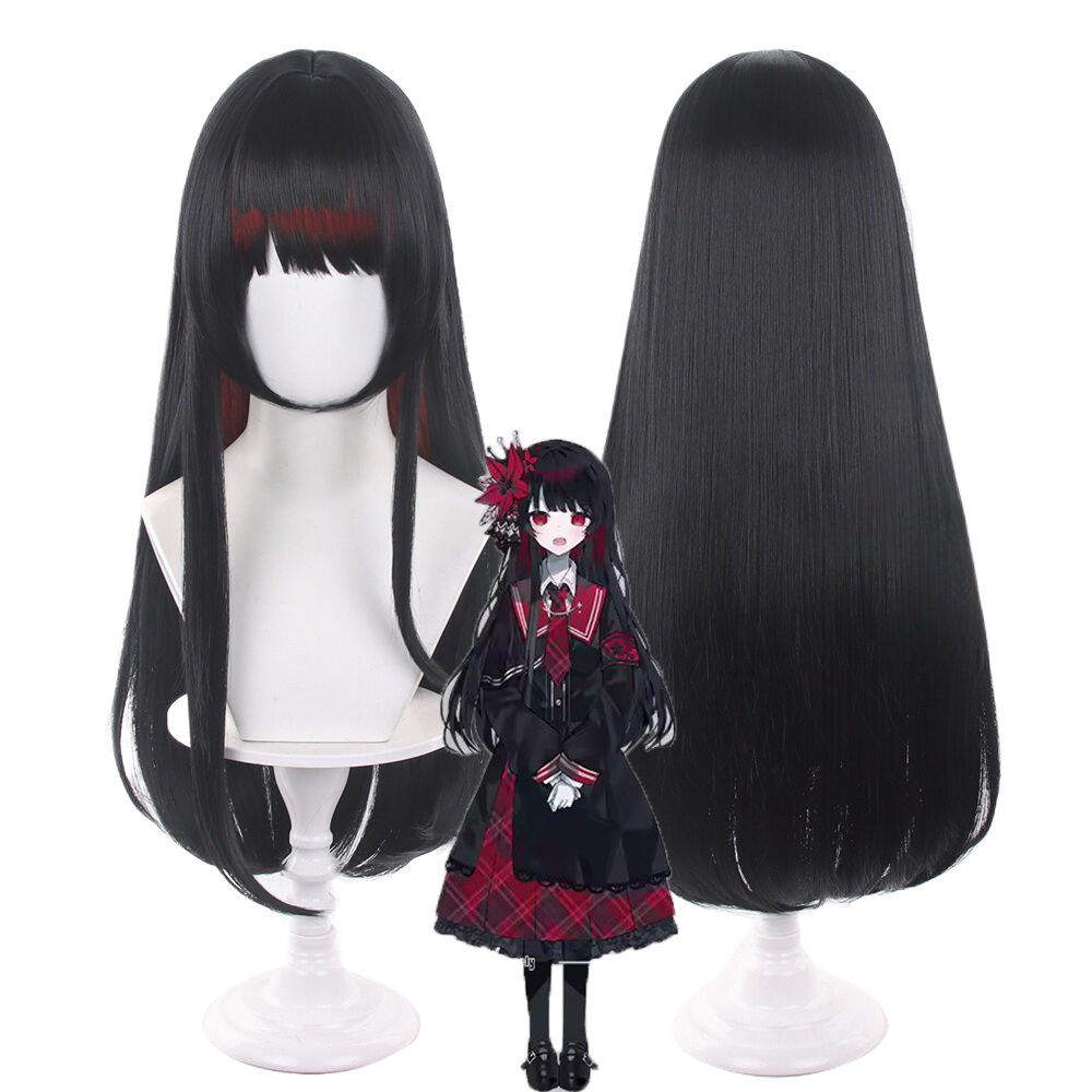 باروكة تنكرية لشخصية نيكايديو  - مراجعة Anime Cosplay Girl With Black Hair وسعره