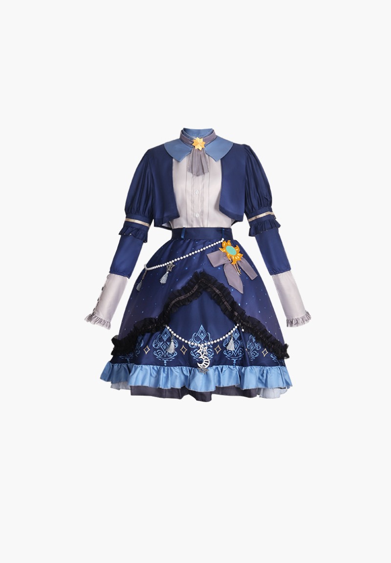 2025 PJSK نجوم فستان ملون ل Ak - مراجعة Anime Cosplay Clothes وسعره