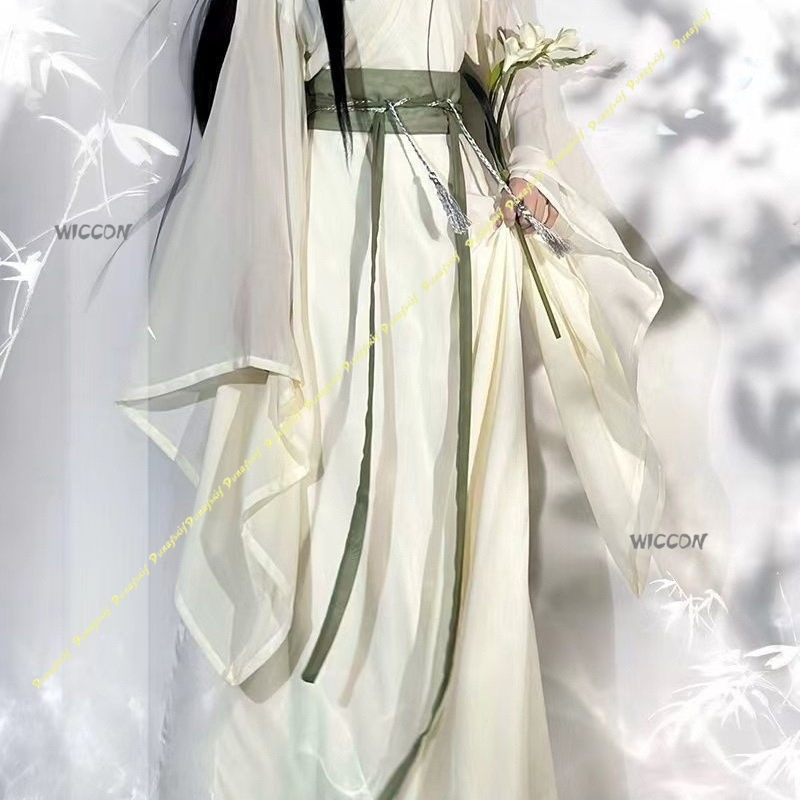 الصينية Hanfu كبيرة الأكمام عب - مراجعة Anime Cosplay Girl With Black Hair وسعره