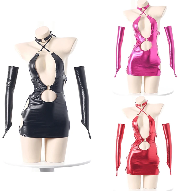 فستان جلدي ضيق بتصميم أنمي، زي - مراجعة Anime Cosplay Girls وسعره