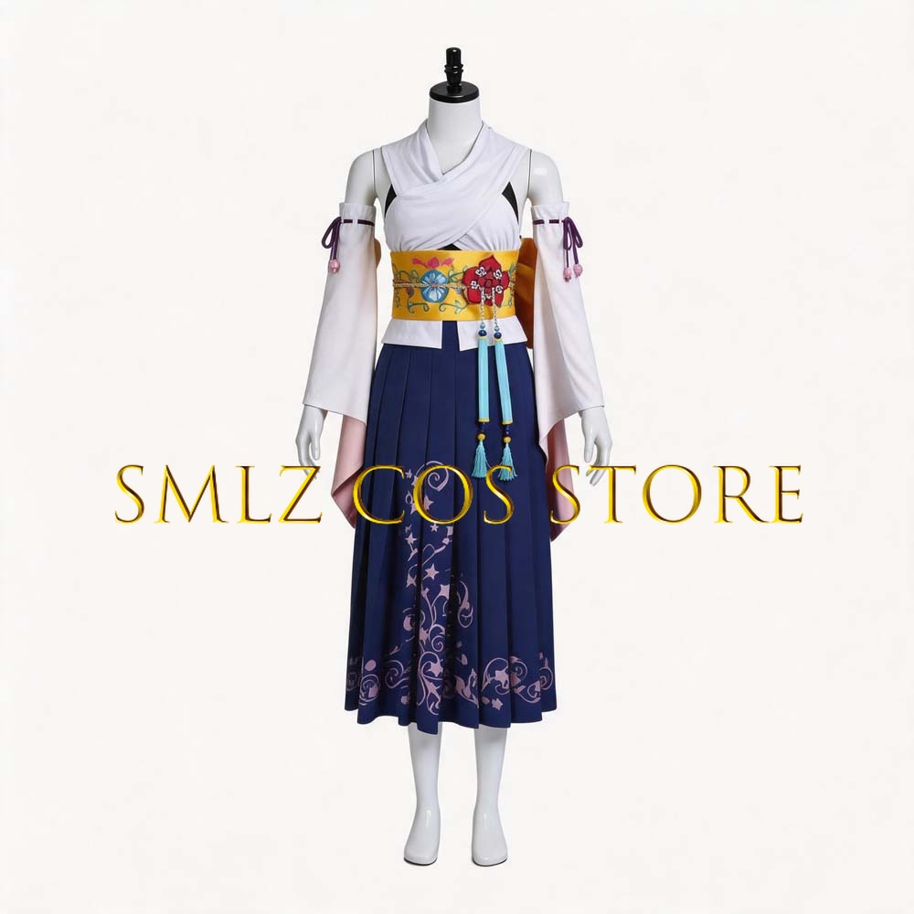 زي تنكري نسائي Smlz FFX يونا م - مراجعة Anime Cosplay Clothes وسعره