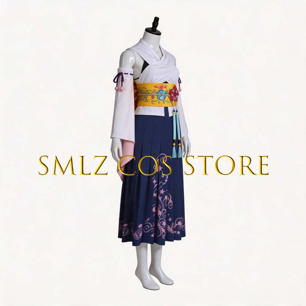 زي تنكري نسائي Smlz FFX يونا م - مراجعة Anime Cosplay Clothes وسعره