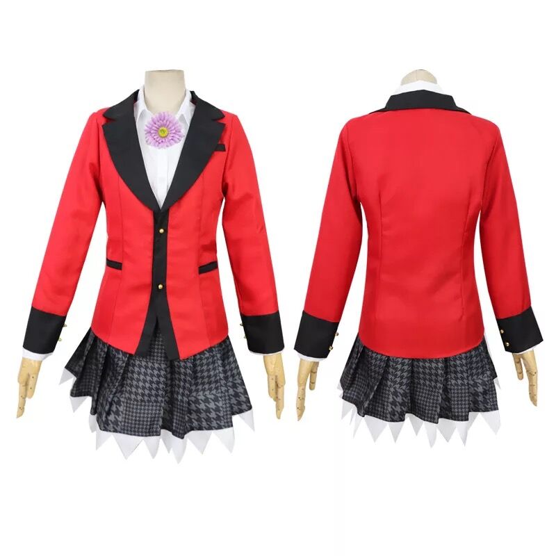 زي مدرسي أنيمي ياباني للنساء ، - مراجعة Anime Cosplay Kakegurui وسعره