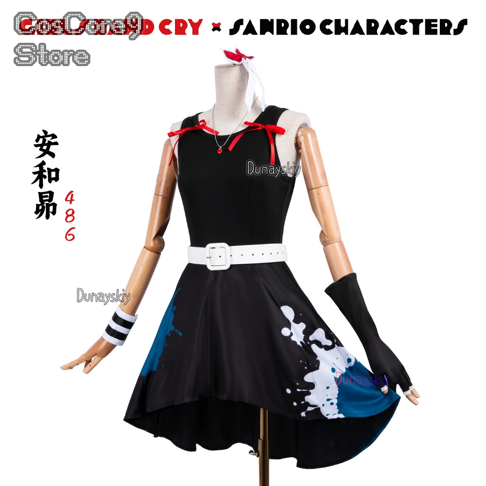 سوبارو أوا كوسبلاي كوسبفريه فس - مراجعة Anime Cosplay Girl With Black Hair وسعره