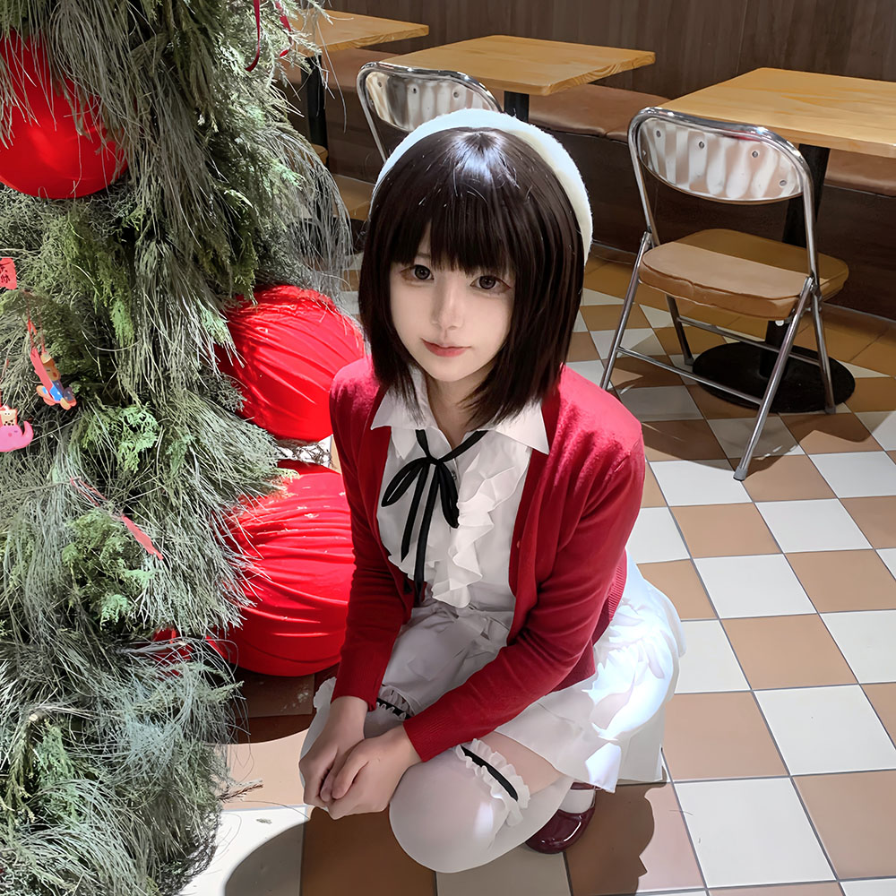 فتاة معطف أحمر قميص تنورة مجمو - مراجعة Anime Cosplay Girls وسعره