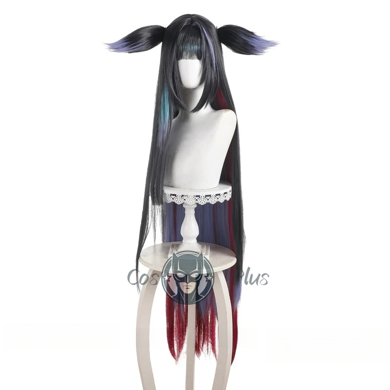 فرسان ميو شعر مستعار تأثيري أس - مراجعة Anime Cosplay Girl With Black Hair وسعره