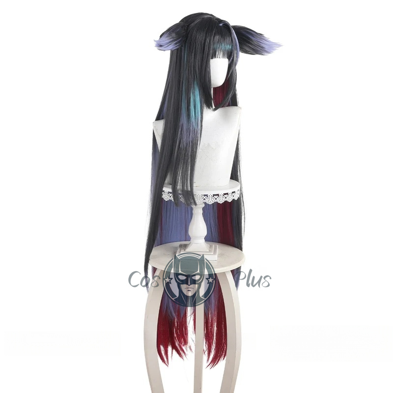 فرسان ميو شعر مستعار تأثيري أس - مراجعة Anime Cosplay Girl With Black Hair وسعره