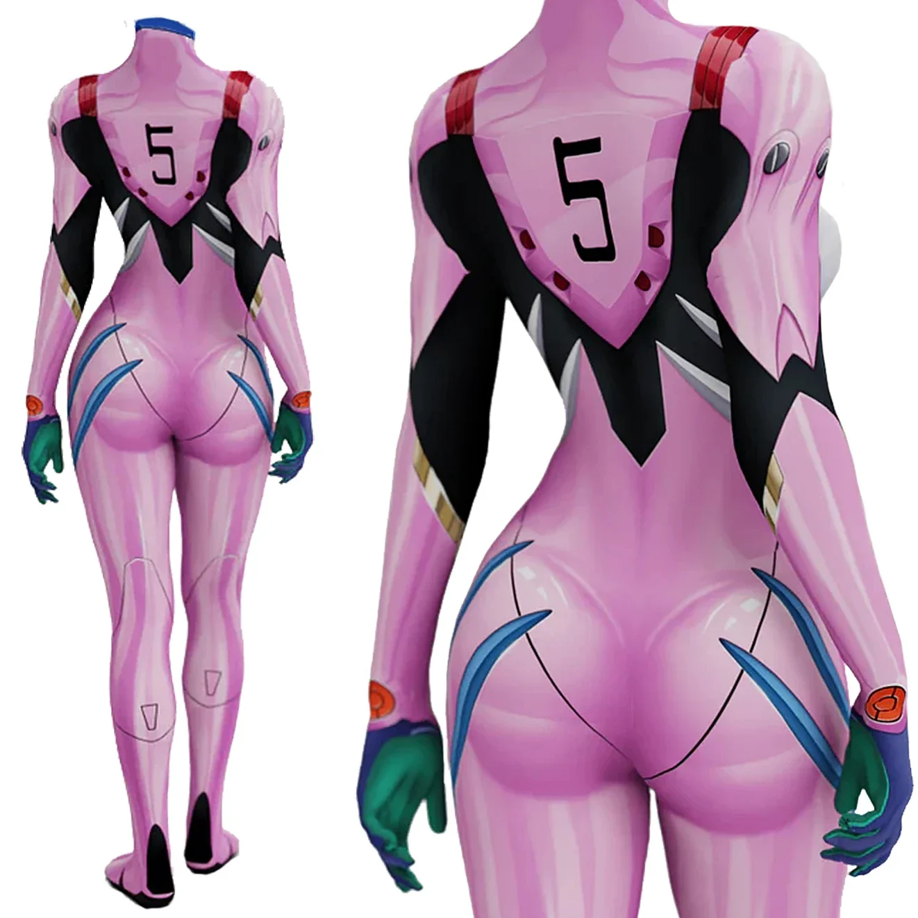 أزياء أنيمي إيفا 05 ماكينامي ا - مراجعة Anime Cosplay Girls وسعره