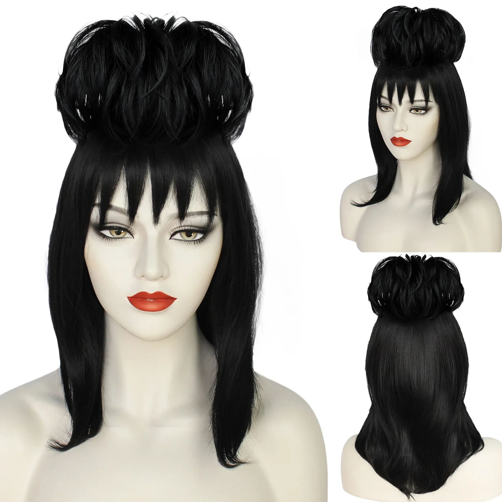ليديا ديتز شعر مستعار تأثيري ا - مراجعة Anime Cosplay Girl With Black Hair وسعره