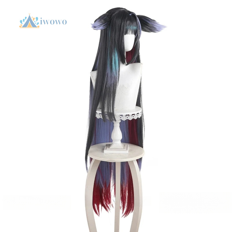 فرسان ميو شعر مستعار تأثيري أس - مراجعة Anime Cosplay Girl With Black Hair وسعره