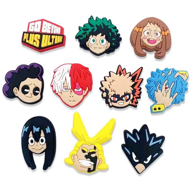 10-100 قطعة من زينة الأحذية ال - مراجعة My Hero Academia Belt وسعره