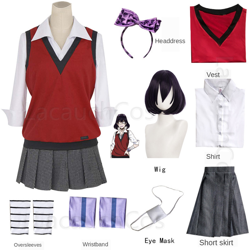 Jabami Yumeko تأثيري القهري مق - مراجعة Anime Cosplay Kakegurui وسعره